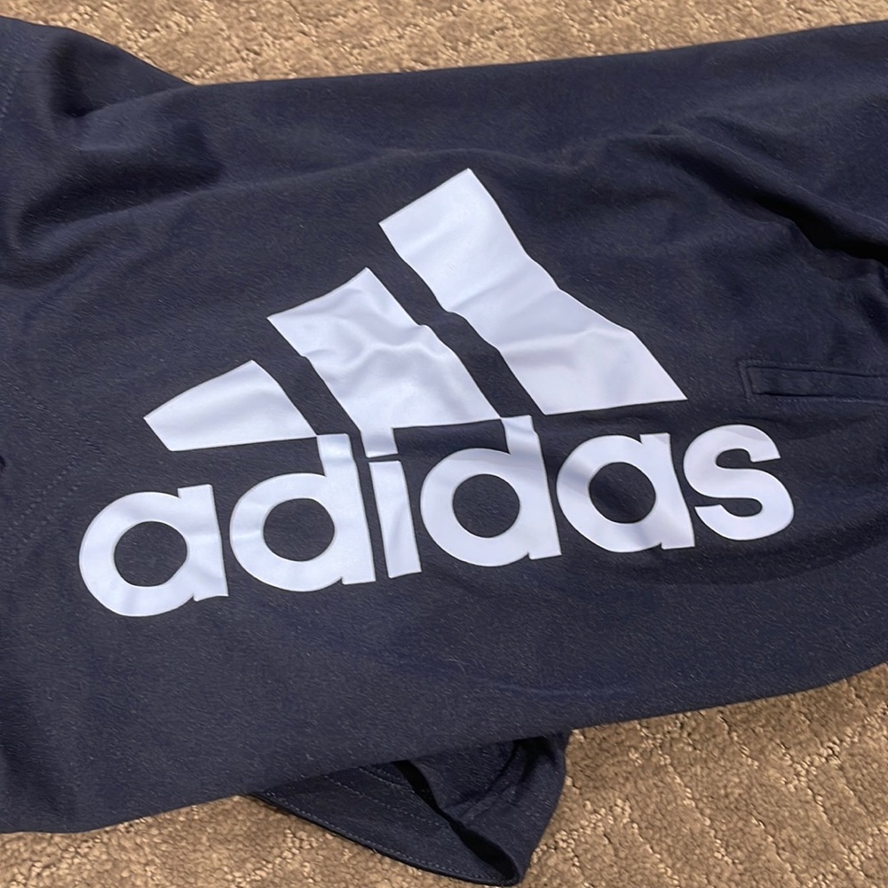 Navy blue boys Addidas shorts. Barley worn.